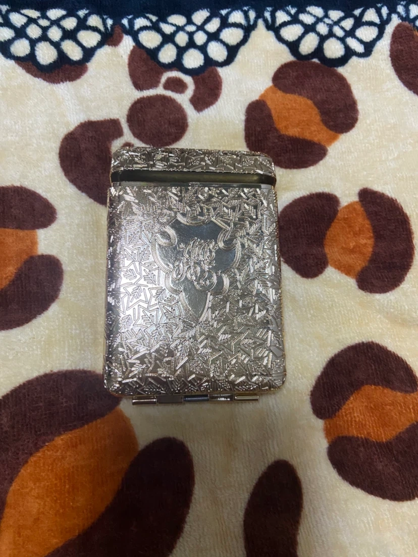 新品 シガレットケース ゴールドカラー 唐草模様 アラベスク柄風 携帯用 cigarette case