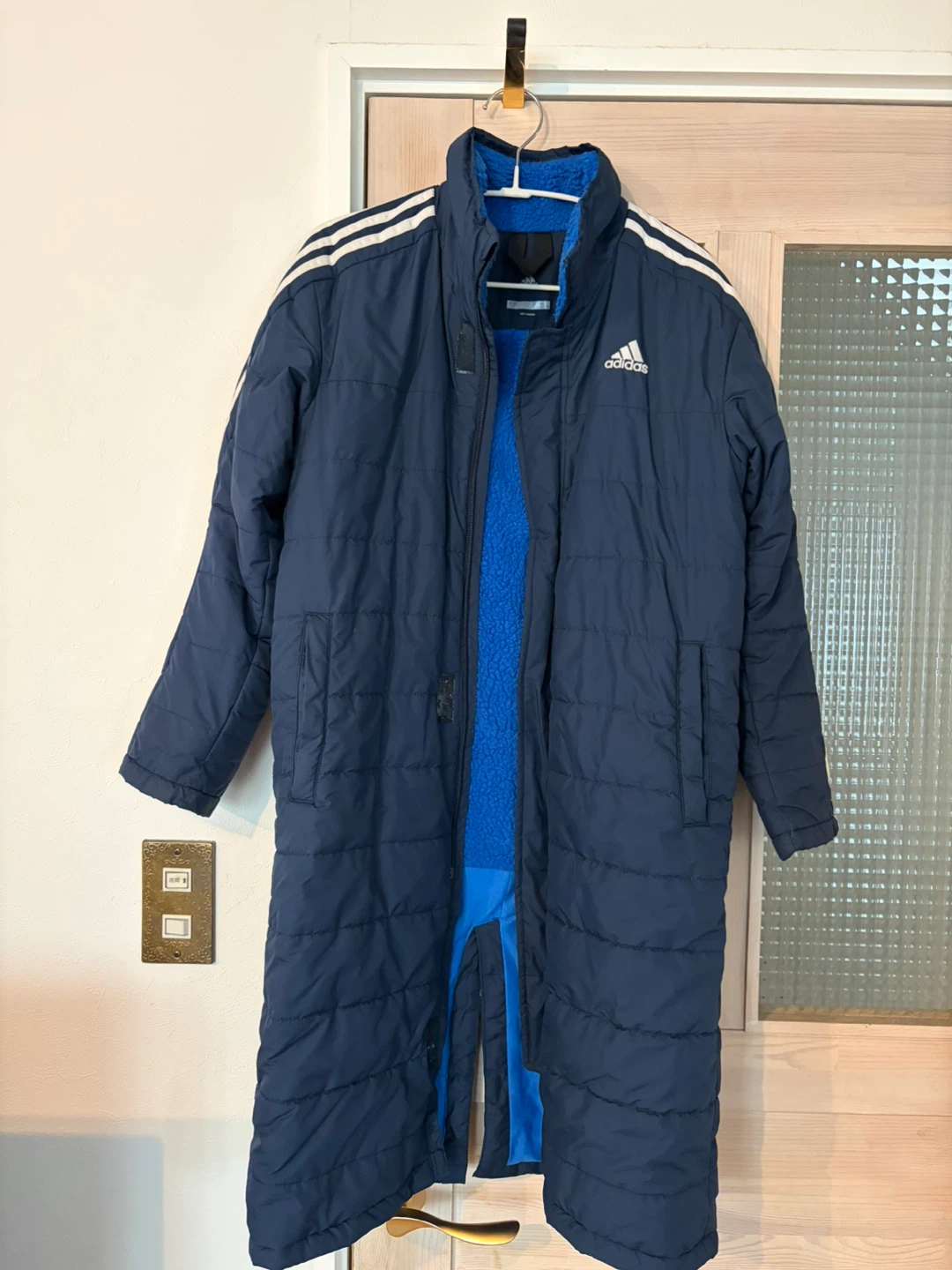 アディダス ベンチコート 150cm ネイビー