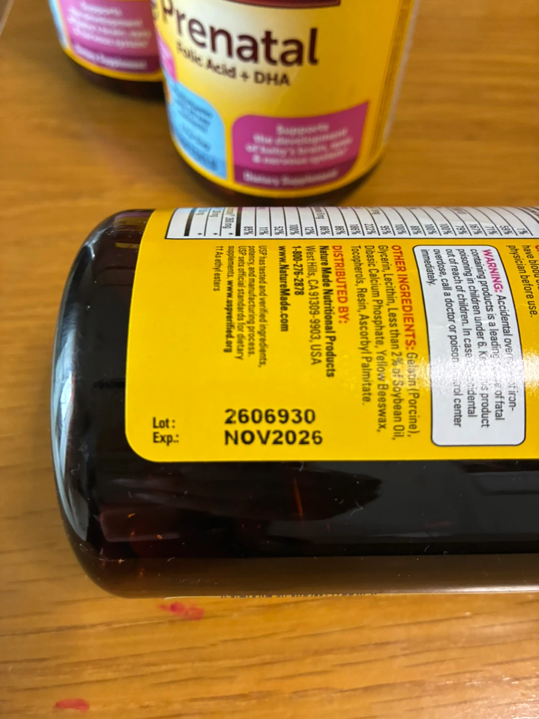 ネイチャーメイド プレナタル 150粒　葉酸、DHAの写真3枚目