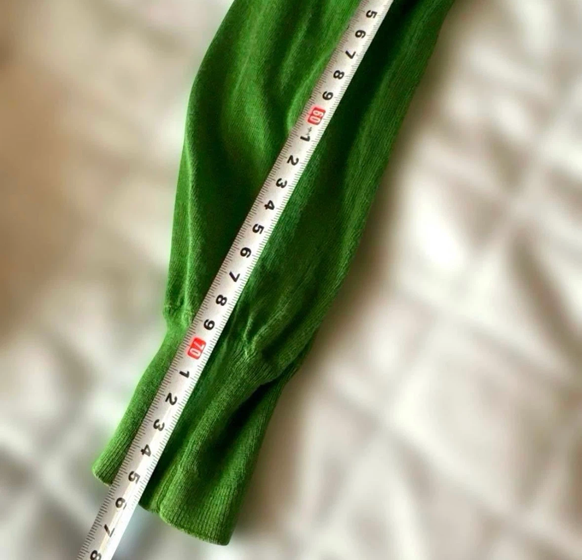 美品✨️スピンブルー トッパーカーディガン 緑 Lの写真10枚目