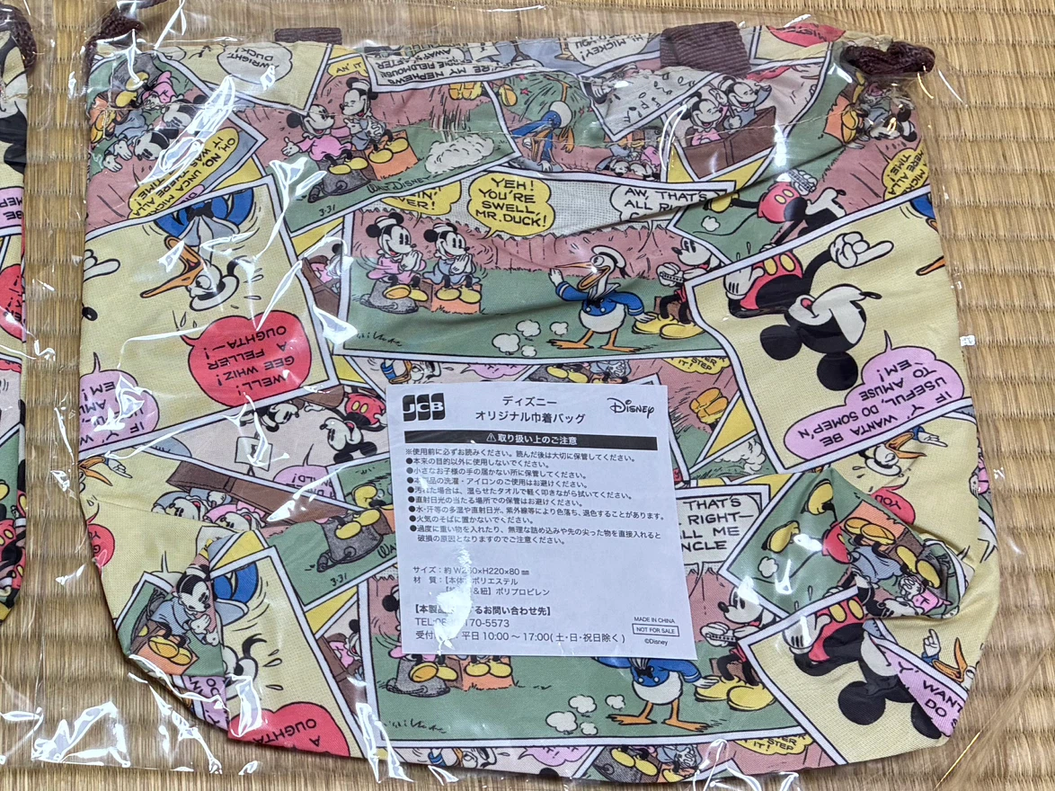 新品 ディズニー オリジナル巾着バッグの写真2枚目