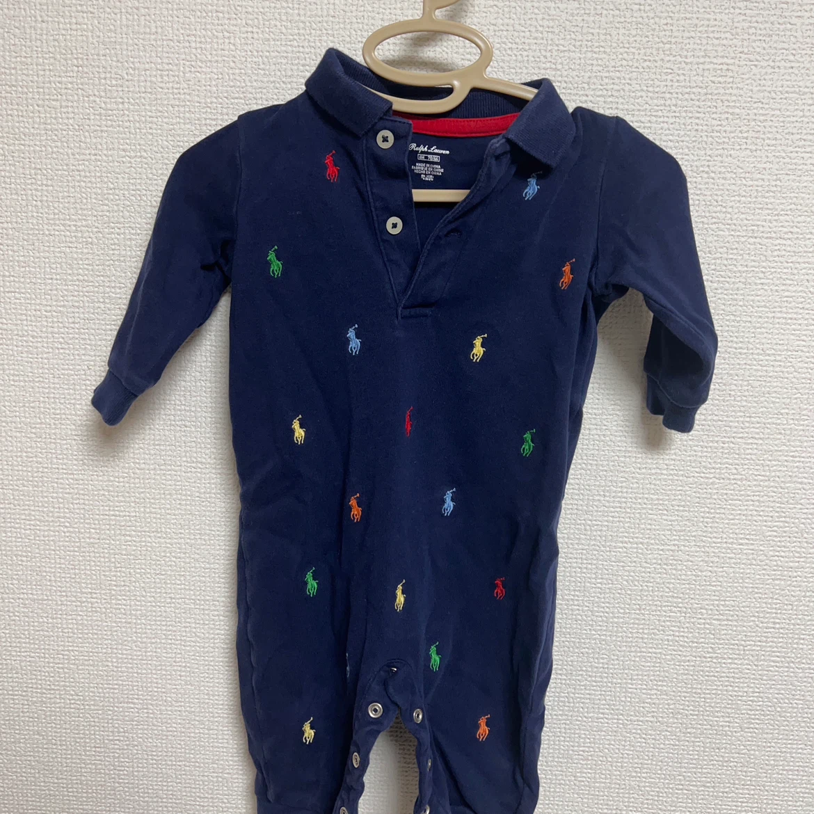 ラルフローレン ベビー ロンパース ネイビー 70cm