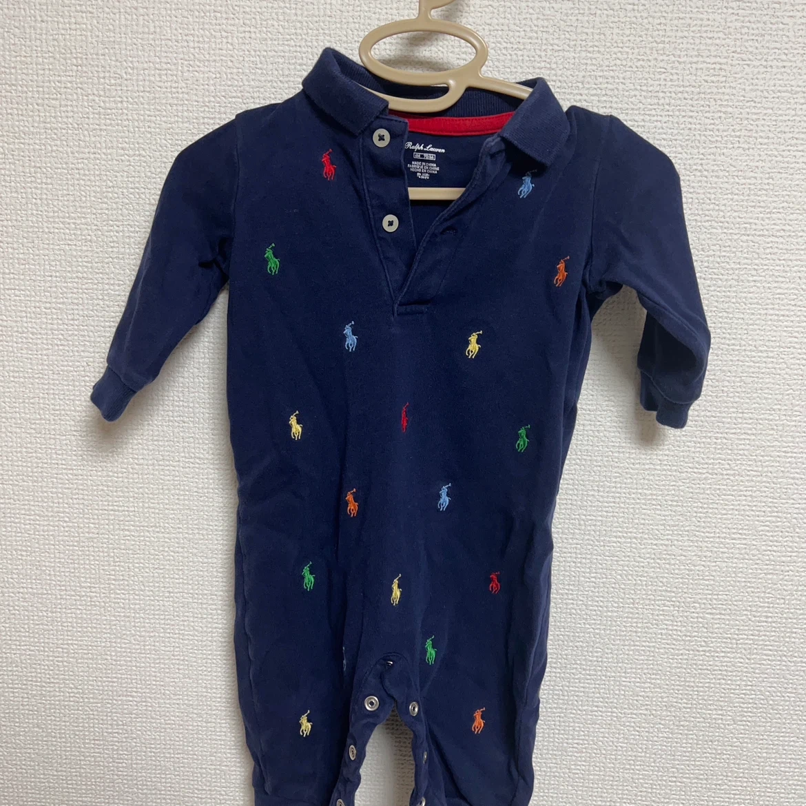 ラルフローレン ベビー ロンパース ネイビー 70cm