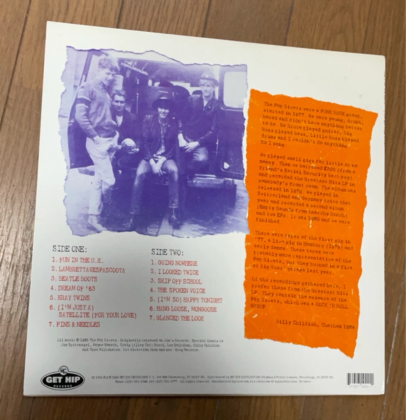 ポップ リヴェッツ ファン イン ザ U.K. 中古レコードの写真2枚目