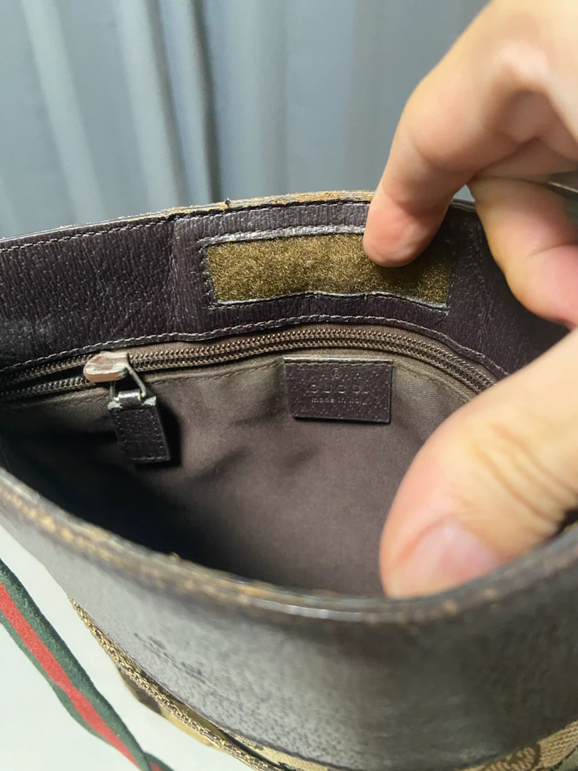 gucci グッチ GGキャンバス ショルダー シェリーラインの写真4枚目