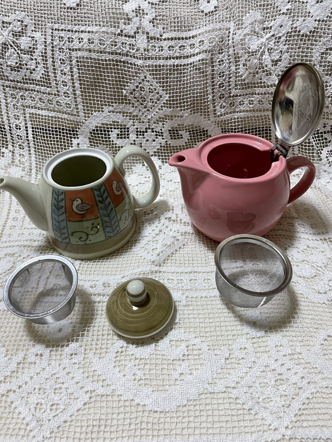 ティーポット 2点セット 陶器の写真2枚目