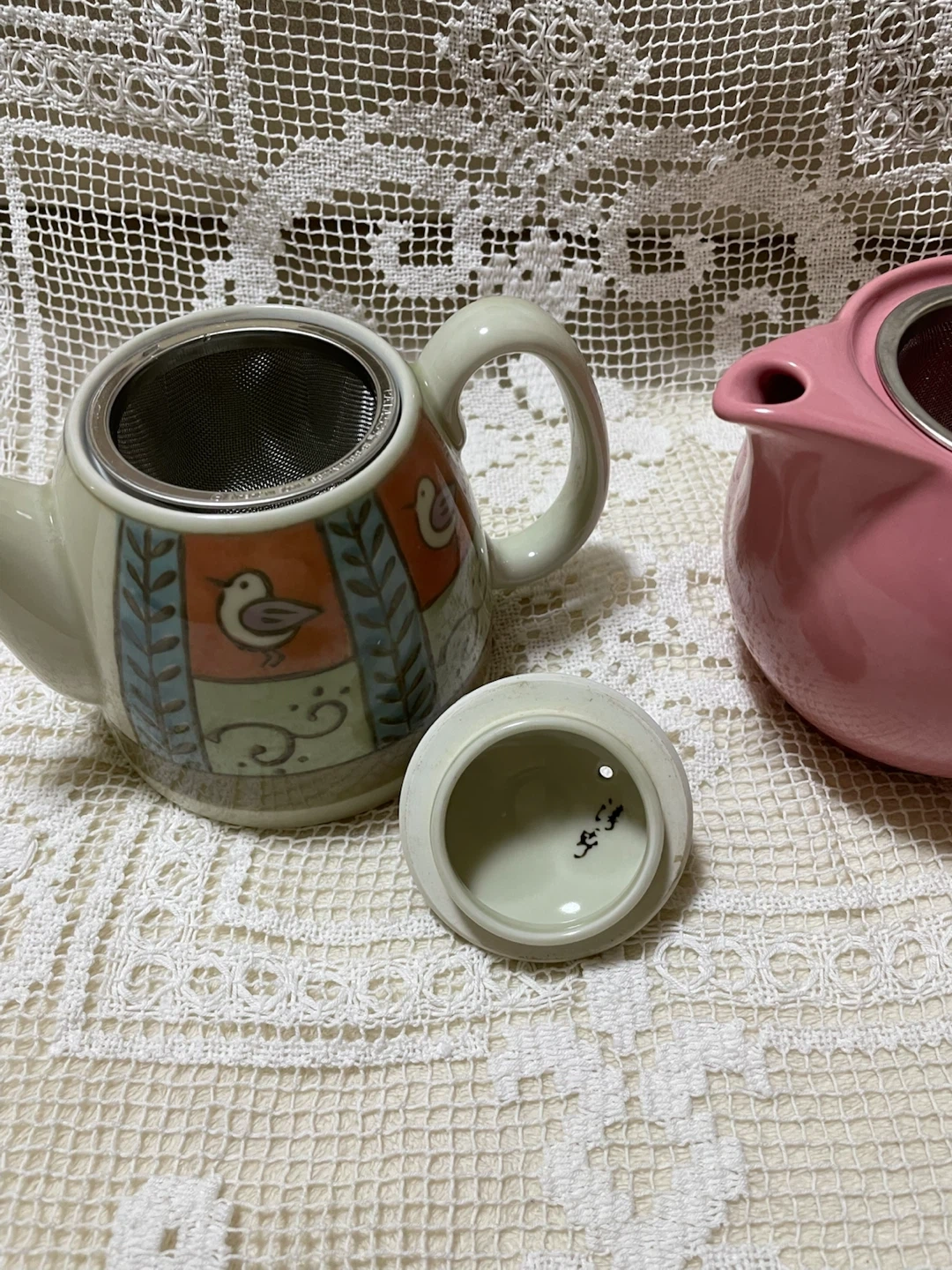 ティーポット 2点セット 陶器の写真5枚目