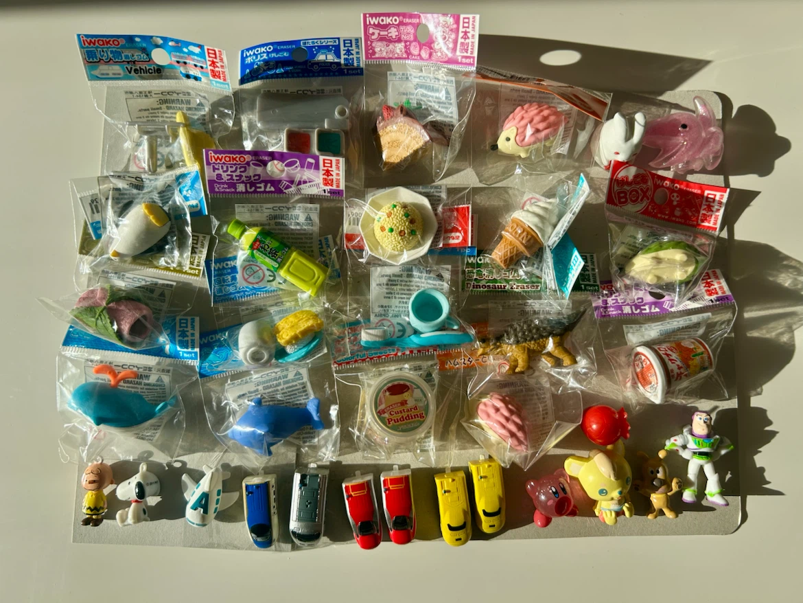 武蔵小杉★ 新品未使用 おもしろ消しゴム　コレクター　小学生　文房具 幼稚園 バスボール