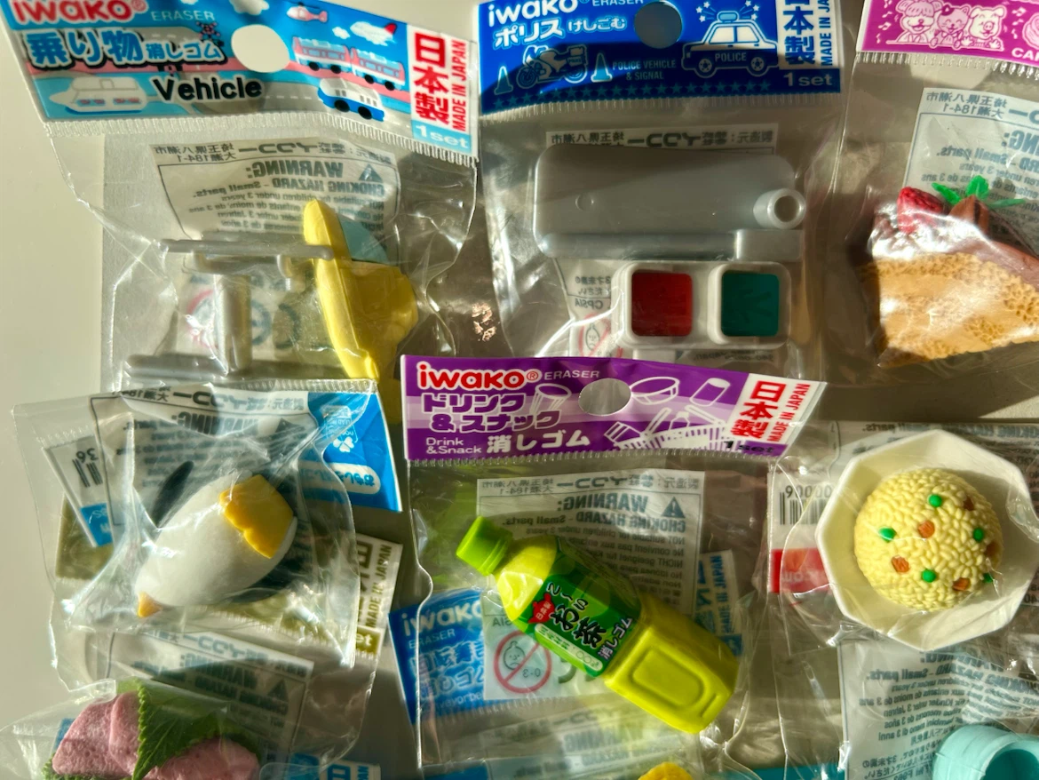 武蔵小杉★ 新品未使用 おもしろ消しゴム　コレクター　小学生　文房具 幼稚園 バスボールの写真5枚目