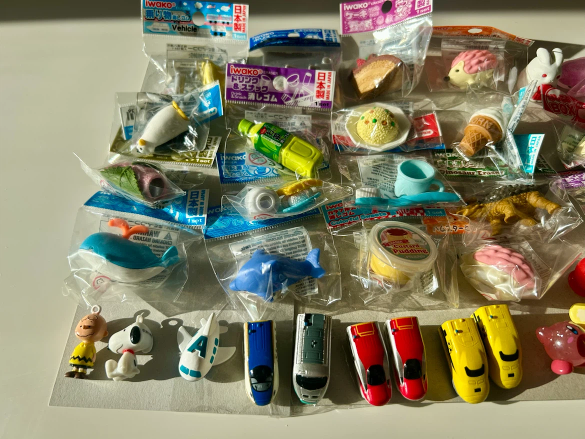 武蔵小杉★ 新品未使用 おもしろ消しゴム　コレクター　小学生　文房具 幼稚園 バスボールの写真10枚目