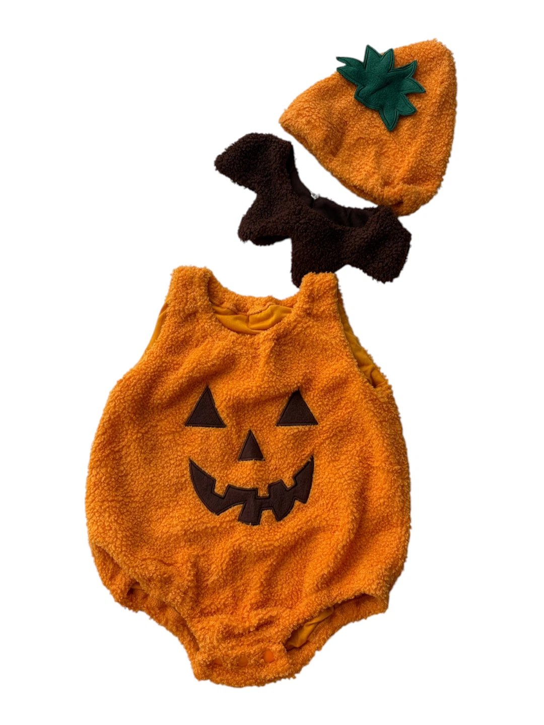 ハロウィン パンプキン ロンパース 帽子付き 12-18Mの写真2枚目