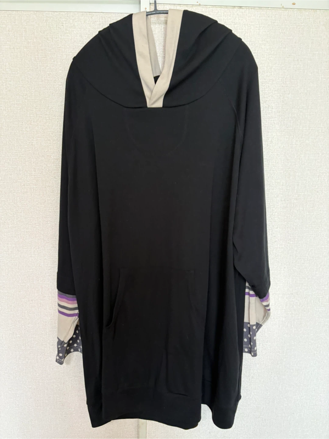 フード付きチュニック ブラック 8L