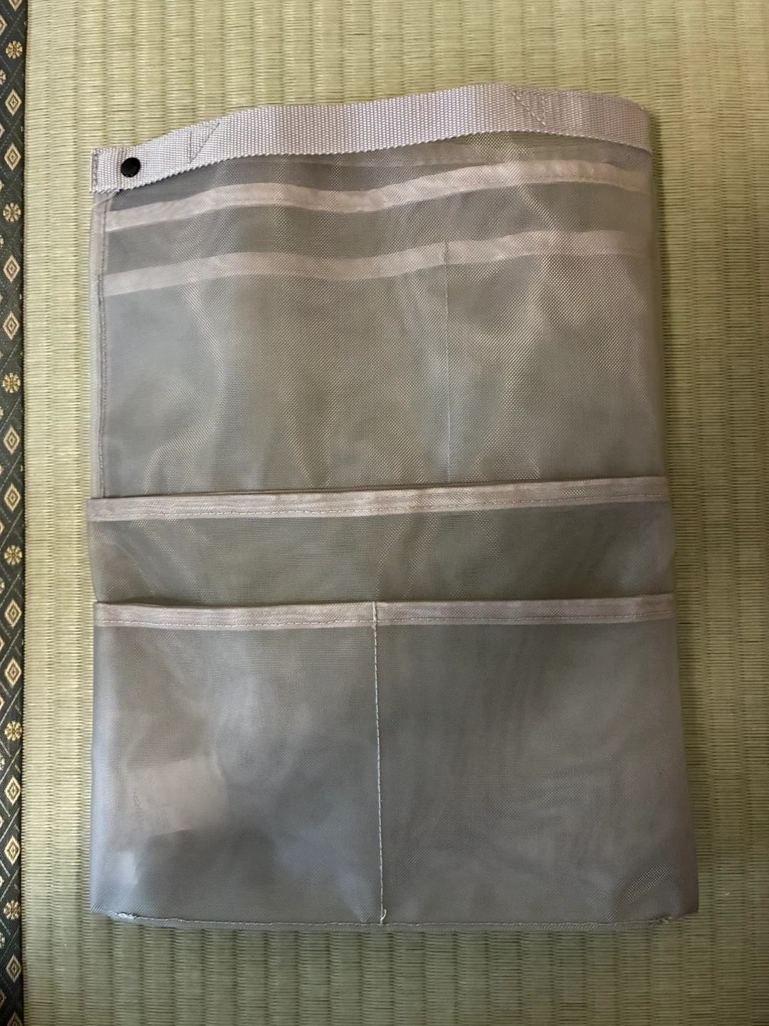 無印良品 バッグインバッグ縦メッシュケース グレー
