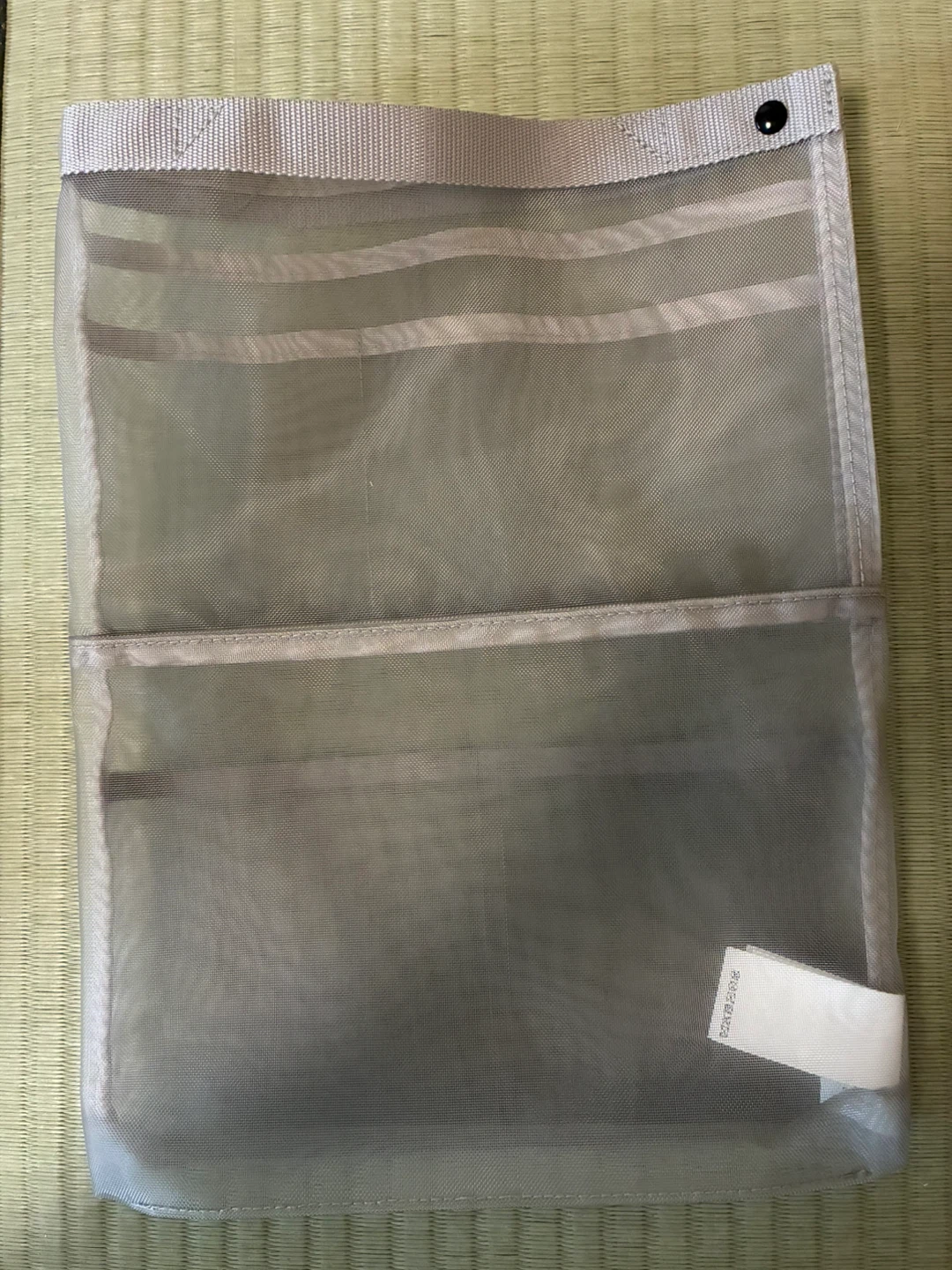 無印良品 バッグインバッグ縦メッシュケース グレーの写真2枚目