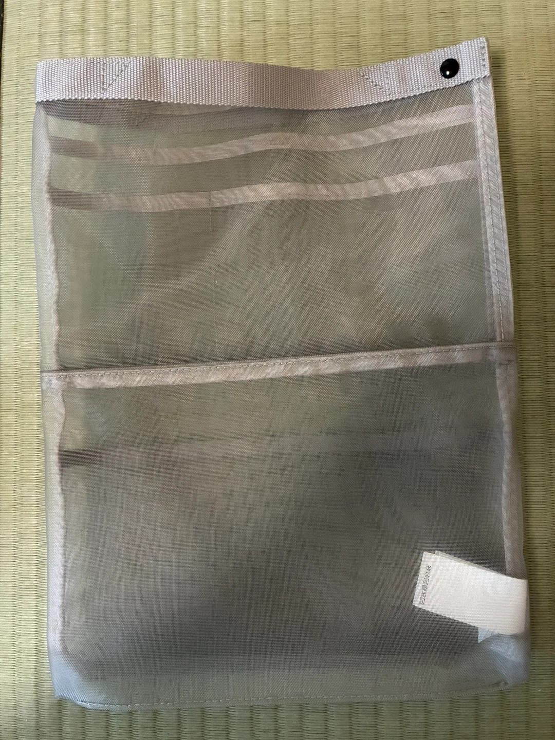 無印良品 バッグインバッグ縦メッシュケース グレーの写真2枚目
