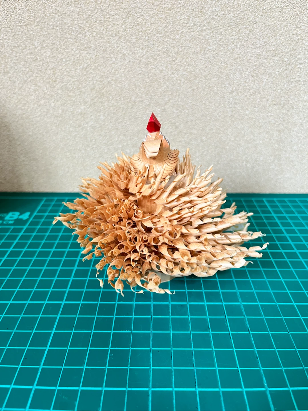 笹野一刀彫 鶏 民芸品 伝統工芸の写真4枚目