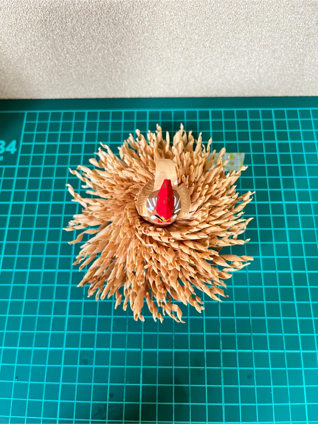 笹野一刀彫 鶏 民芸品 伝統工芸の写真7枚目