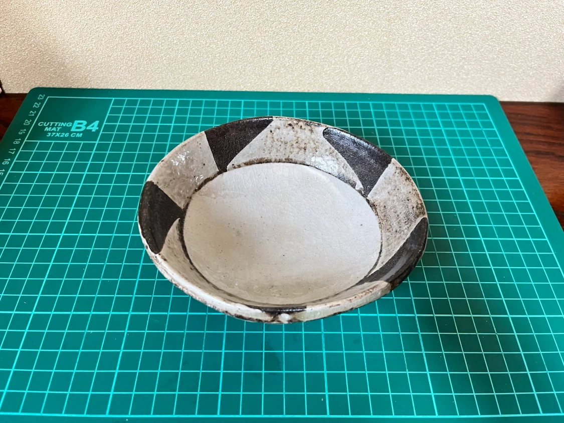 陶器 鉢 皿 市松模様 茶道具