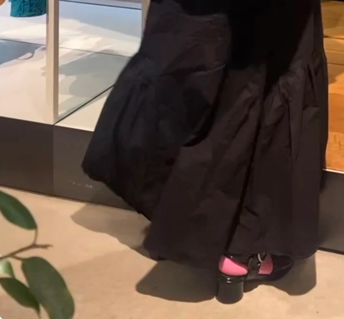 MM6 Maison Margiela サンダル 37.5 ブラック エナメル
