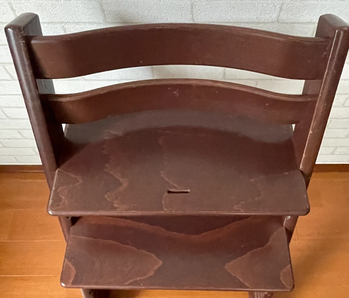 STOKKE ストッケ ハイチェア トリップトラップ ブラウン シリアル4の写真4枚目