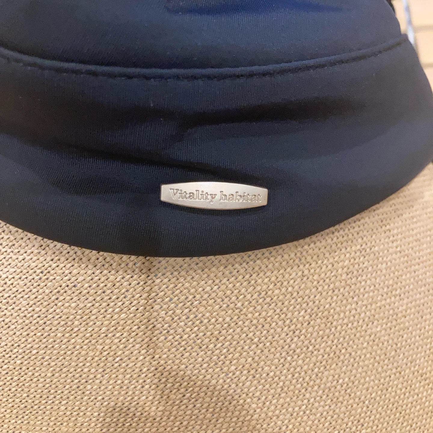 Vitality habitat サンバイザー ブラックの写真2枚目