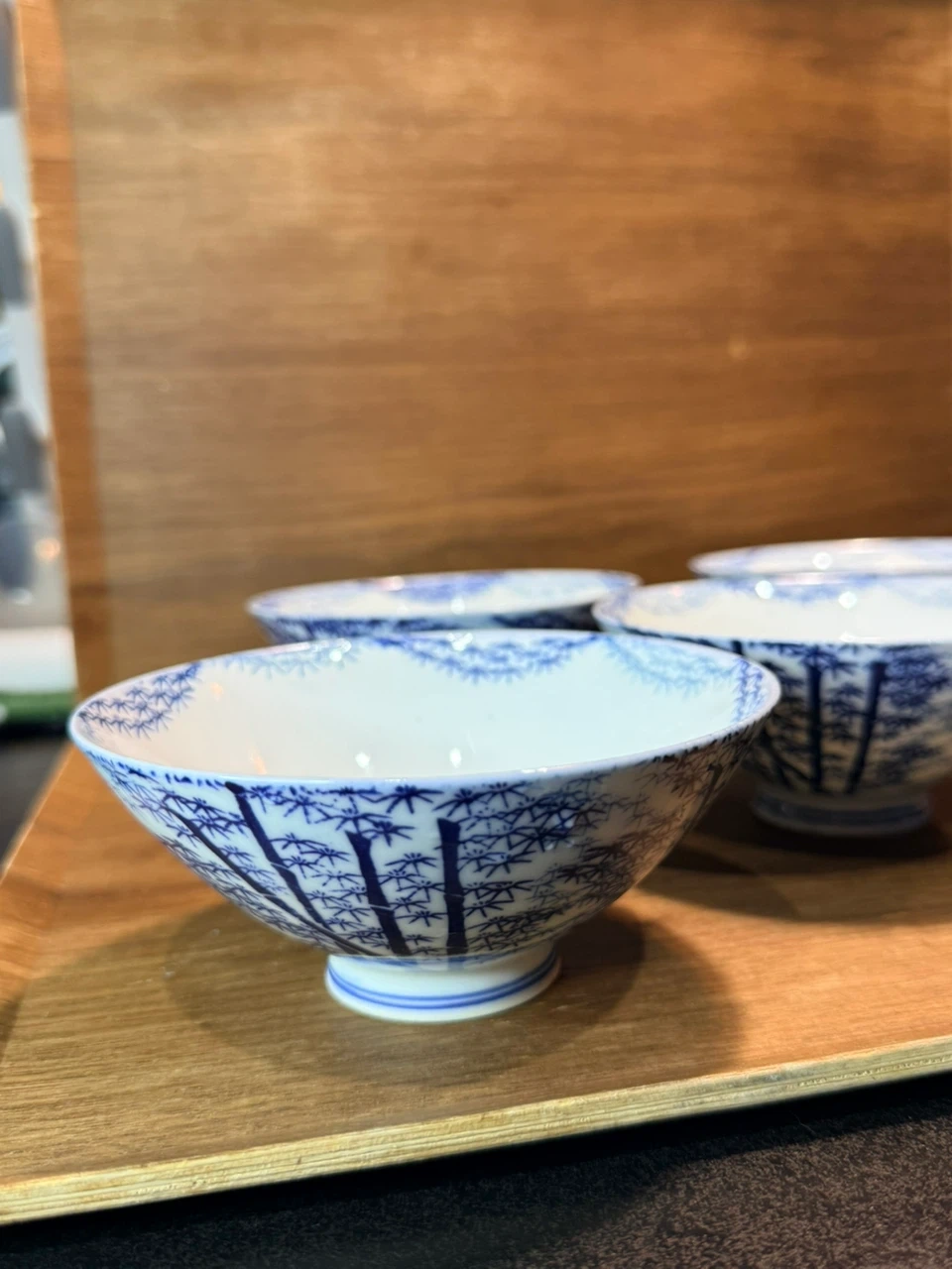 染付 竹文 飯碗 茶碗 5客セット
