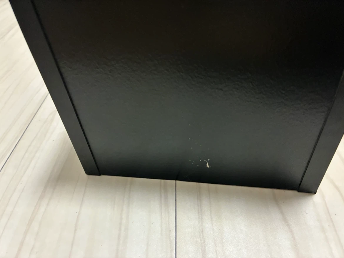 木製収納ボックス ブラックの写真2枚目