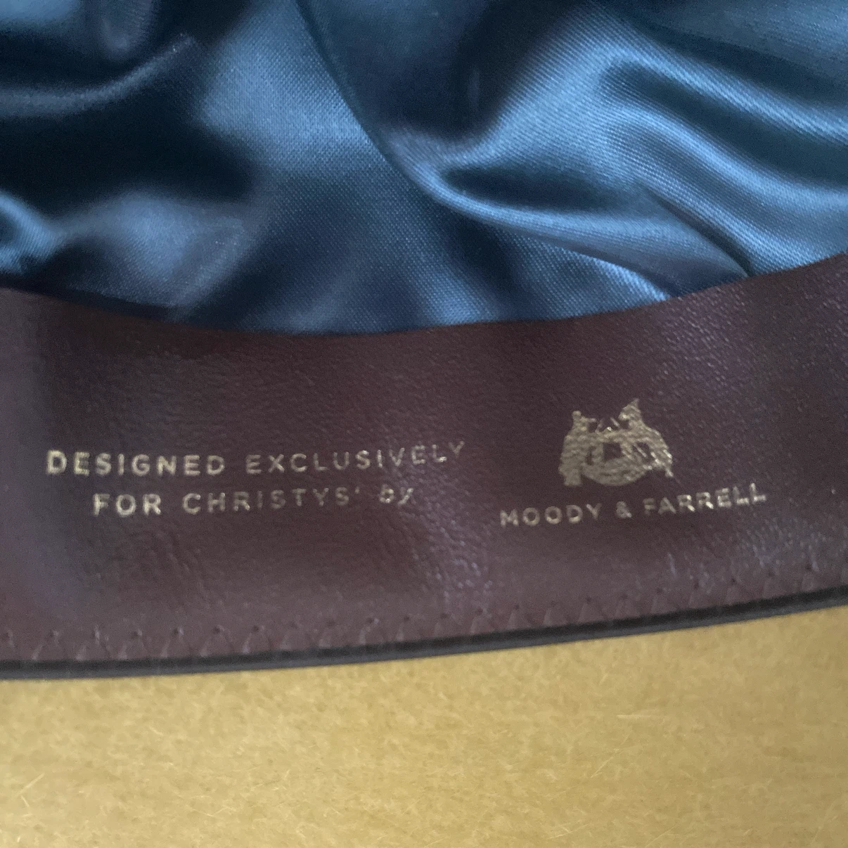 定価 約30000円  Moody and Farrell イエロー ハット ウール100 中折れハット　イタリアの写真5枚目
