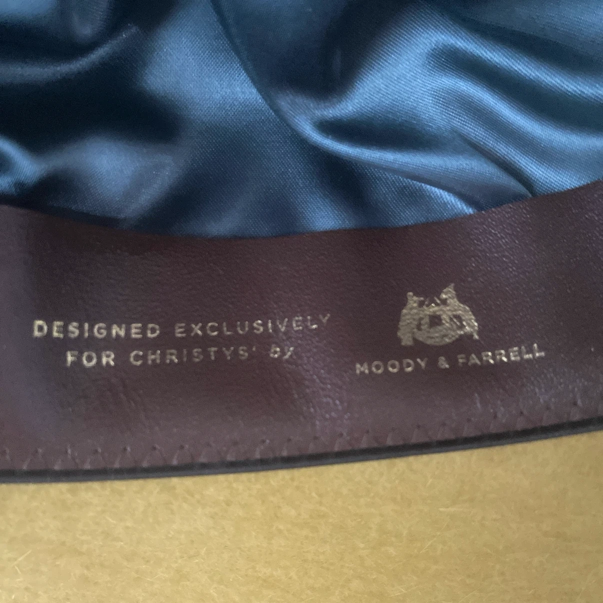 定価 約30000円 Moody and Farrell イエロー ハット ウール100 中折れハット イタリアの写真5枚目