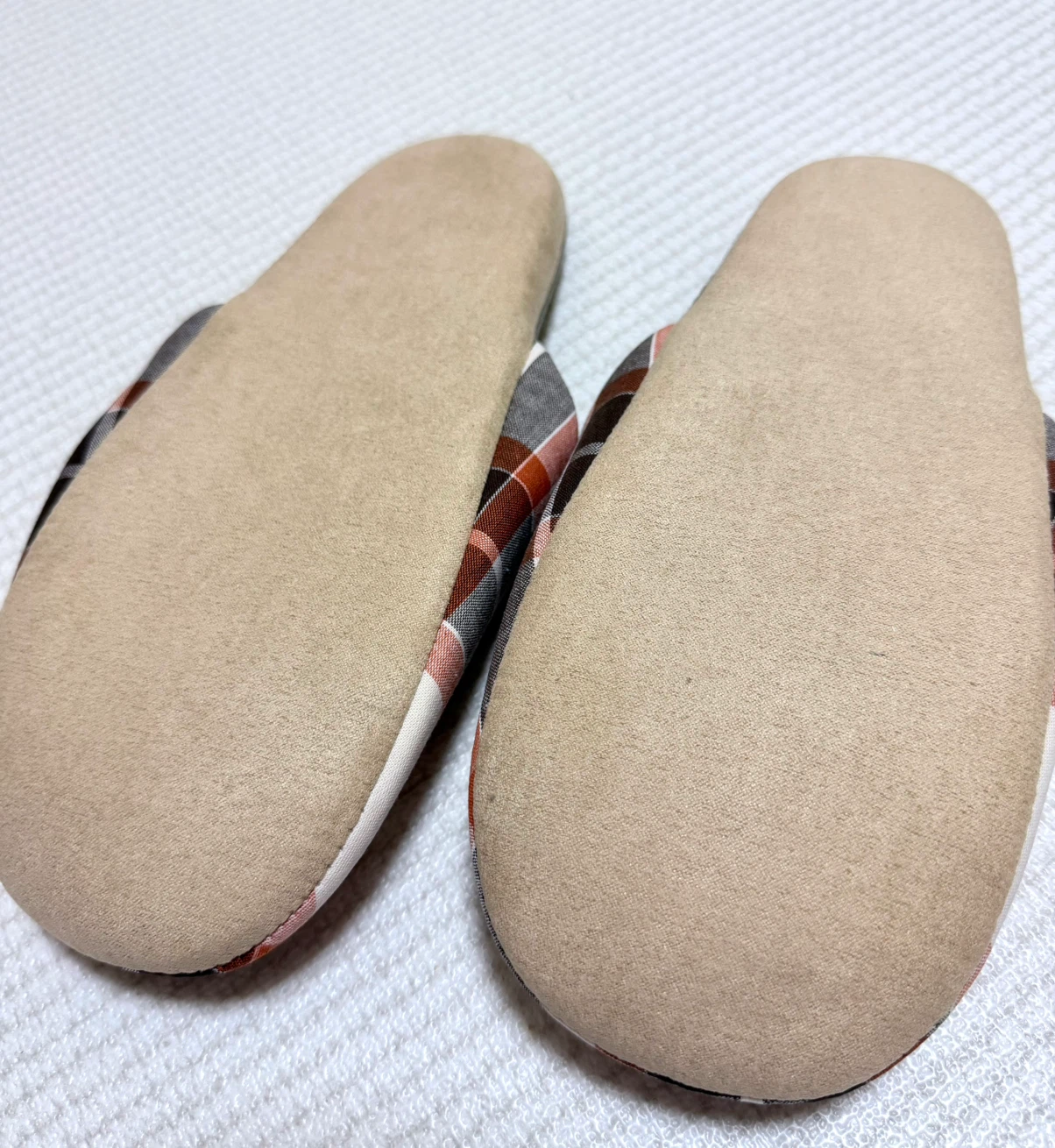 ベルメゾン ソフトスリッパ Mサイズ 約23-25cm チェックの写真4枚目
