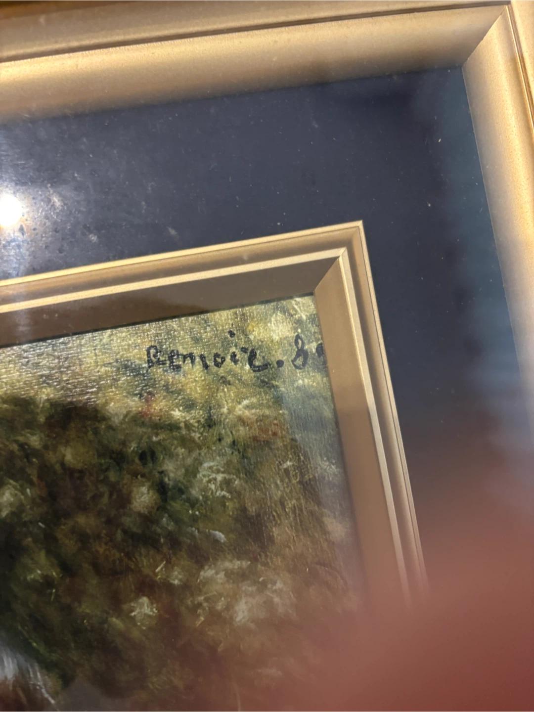ルノワール 少女の絵 額装 アートの写真2枚目