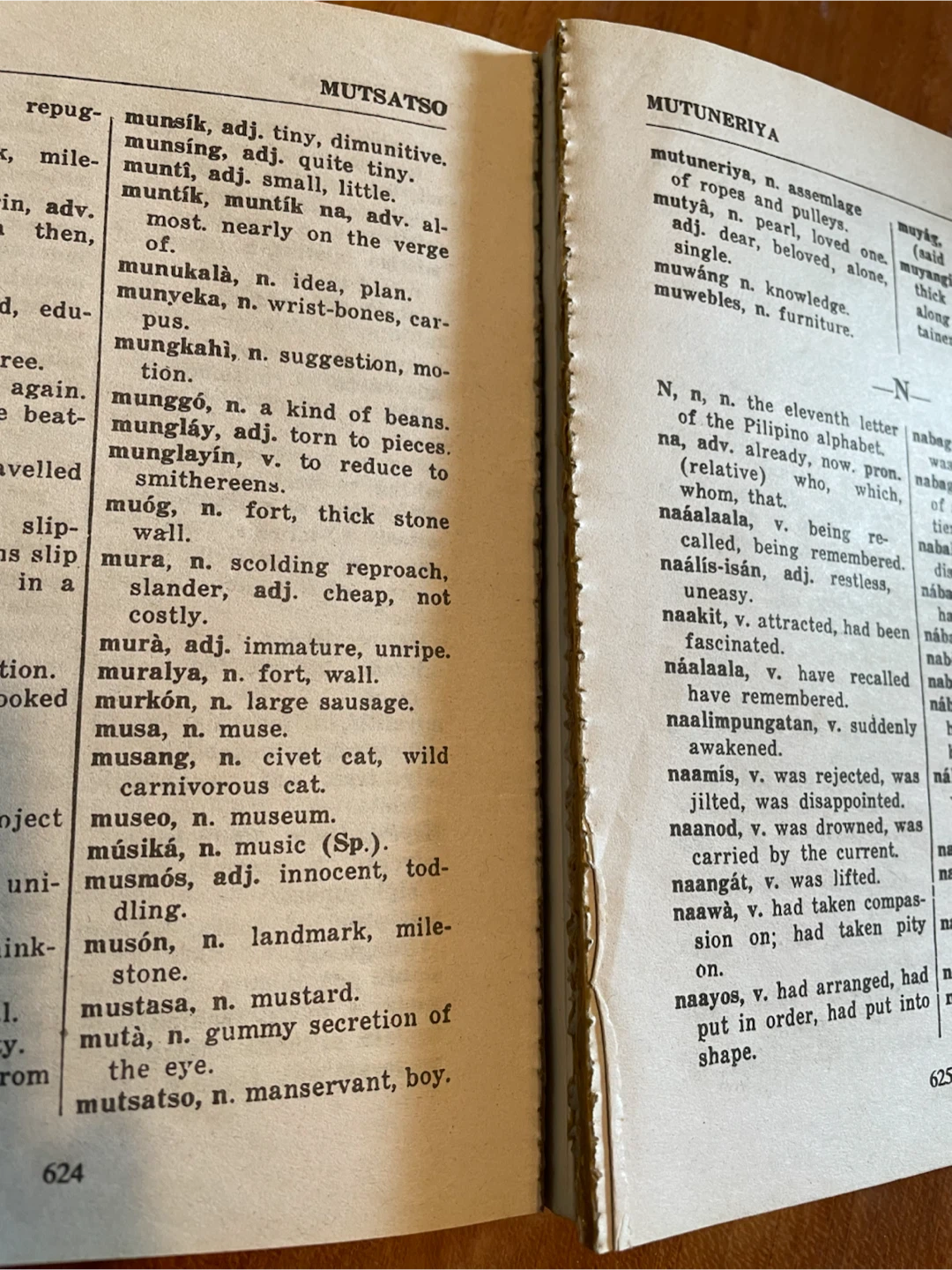 英語／タガログ語辞書　フィリピン製　（傷みあり）の写真3枚目
