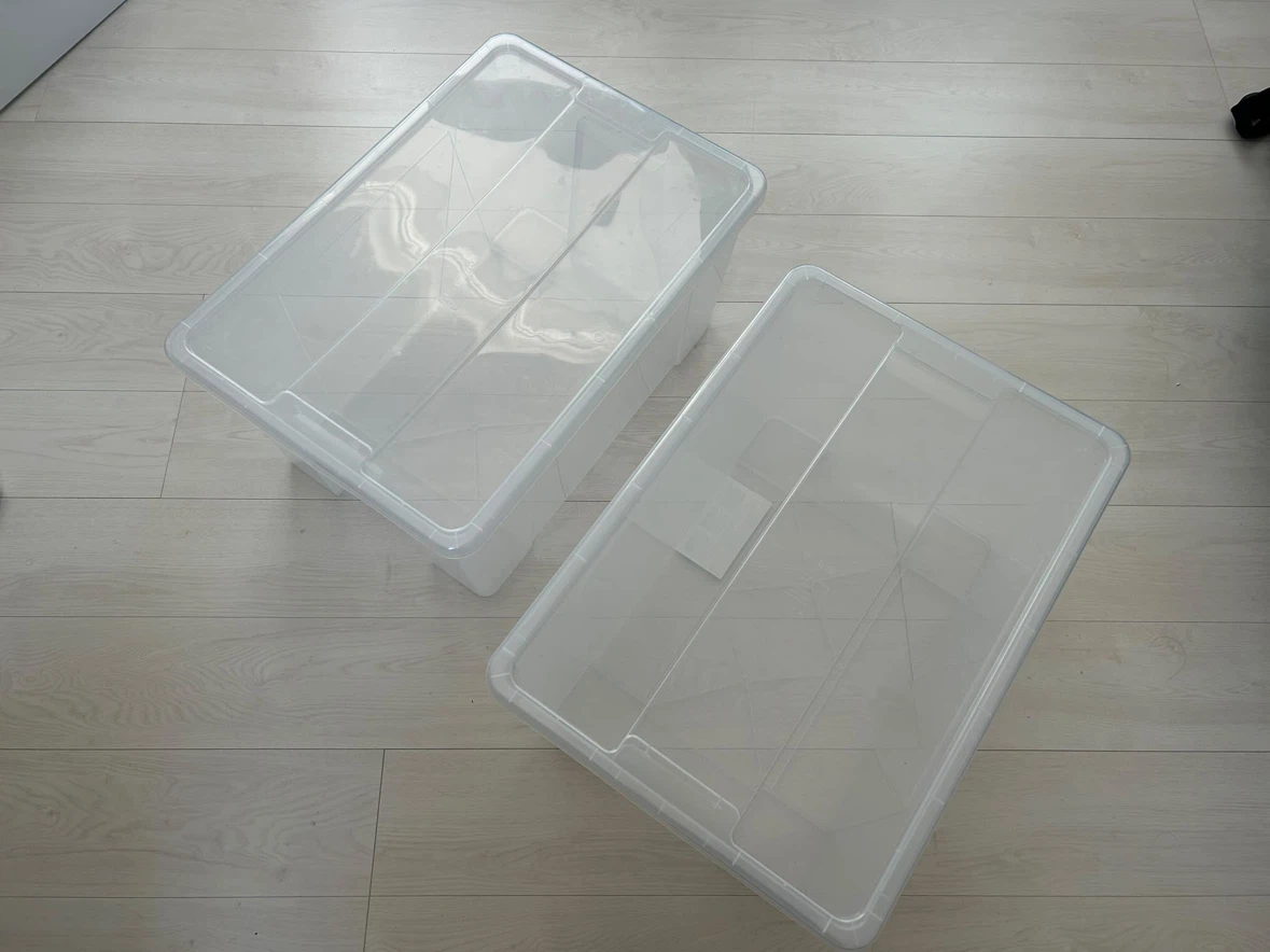 透明収納ケース 2個セット　IKEA
