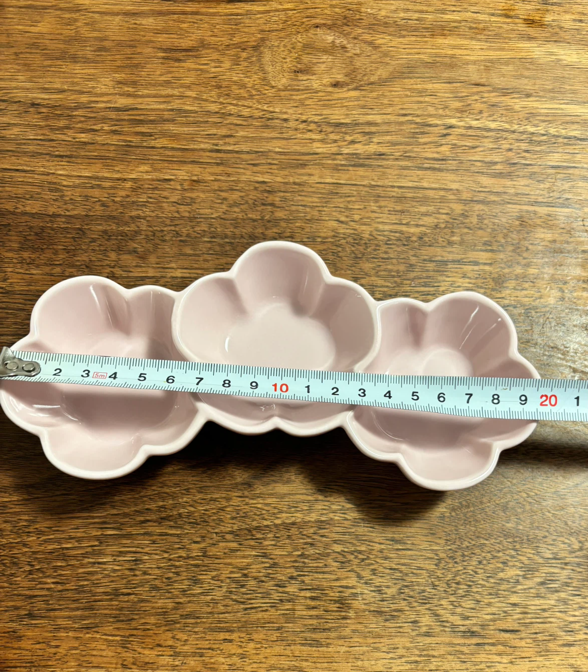 花型 3連小鉢 4点セット 淡いピンクの写真6枚目