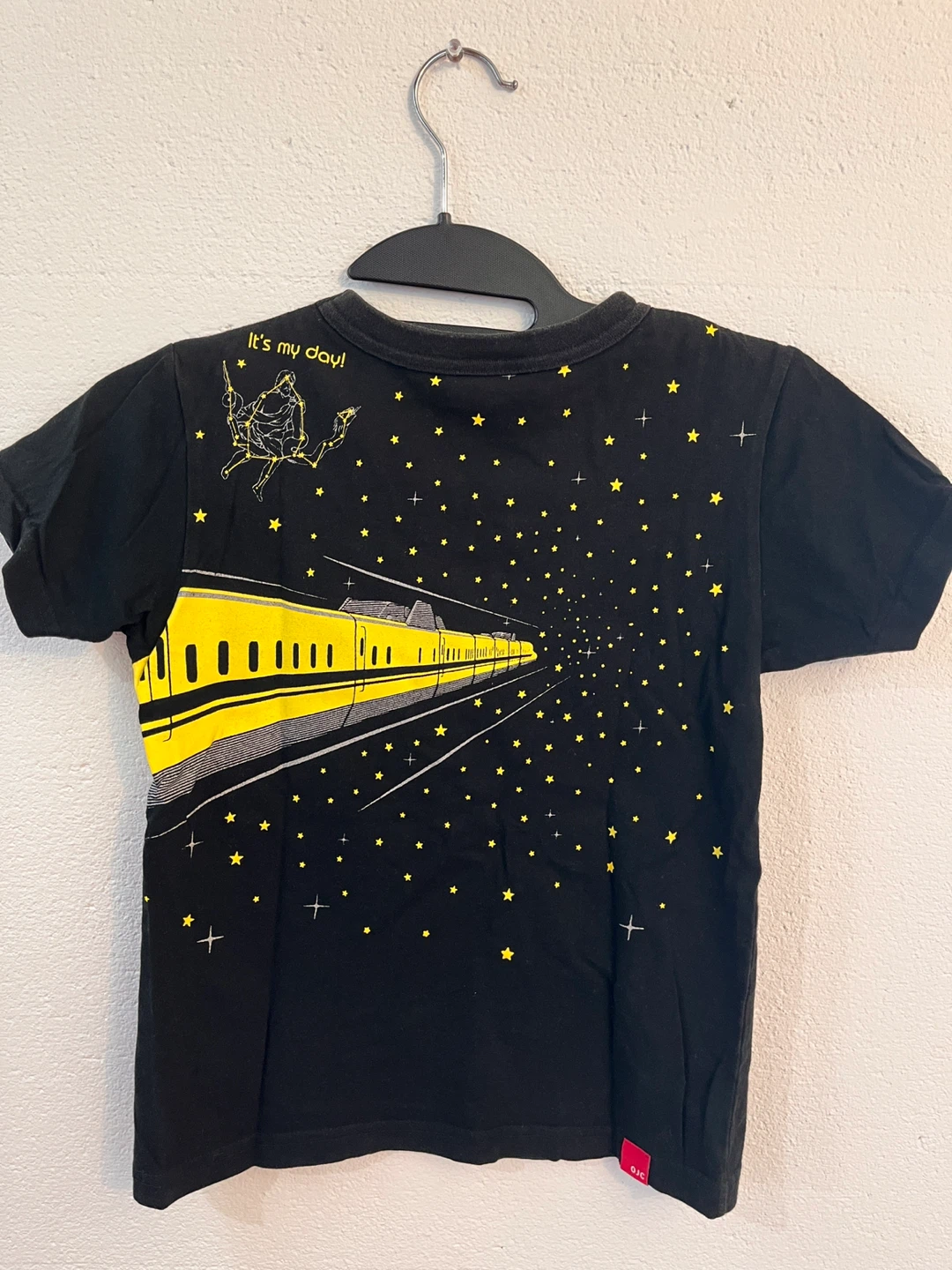 OJICO キッズ Tシャツ ドクターイエロー ブラック　110-120cmの写真2枚目