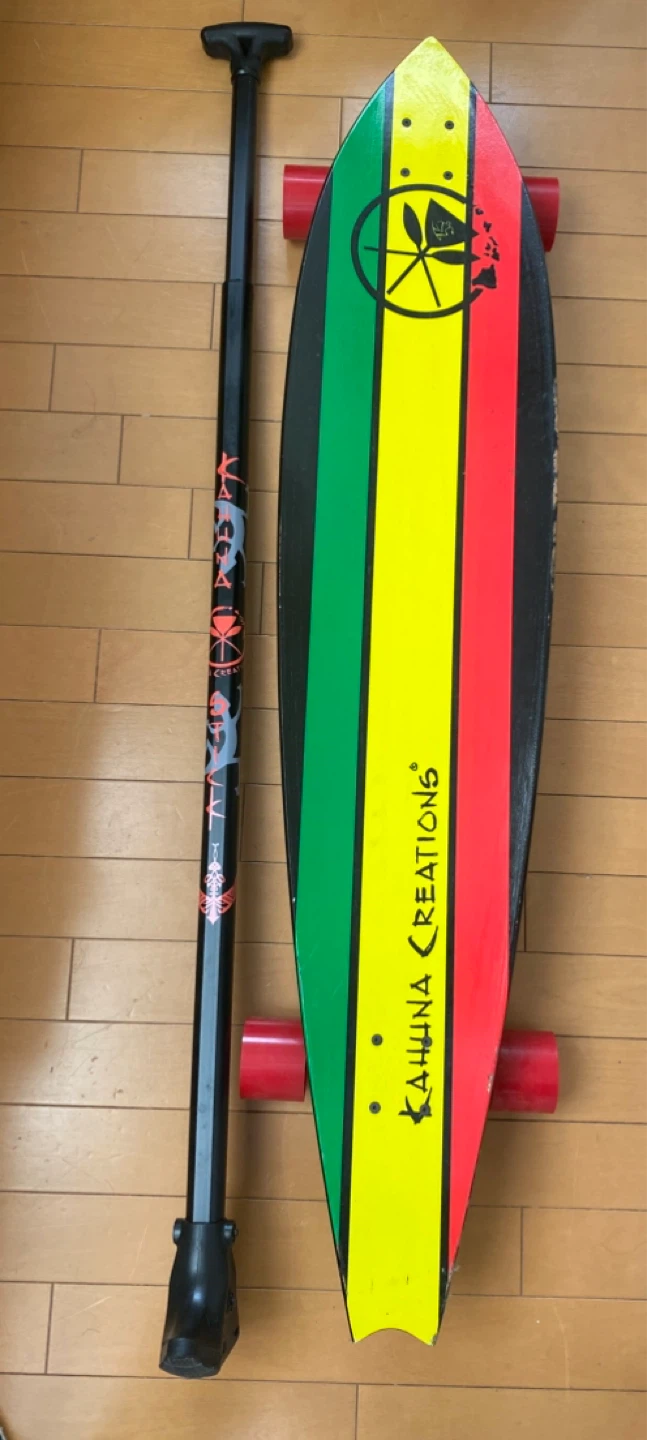 Kahuna Creations ラスタカラー ロングボード＆パドルセットの写真3枚目