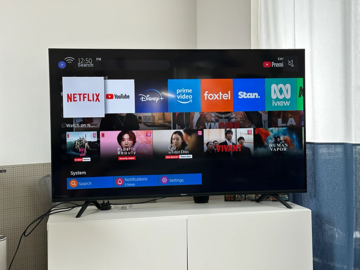 ハイセンス 液晶テレビ 画面表示OK リモコン付き 55a7100f