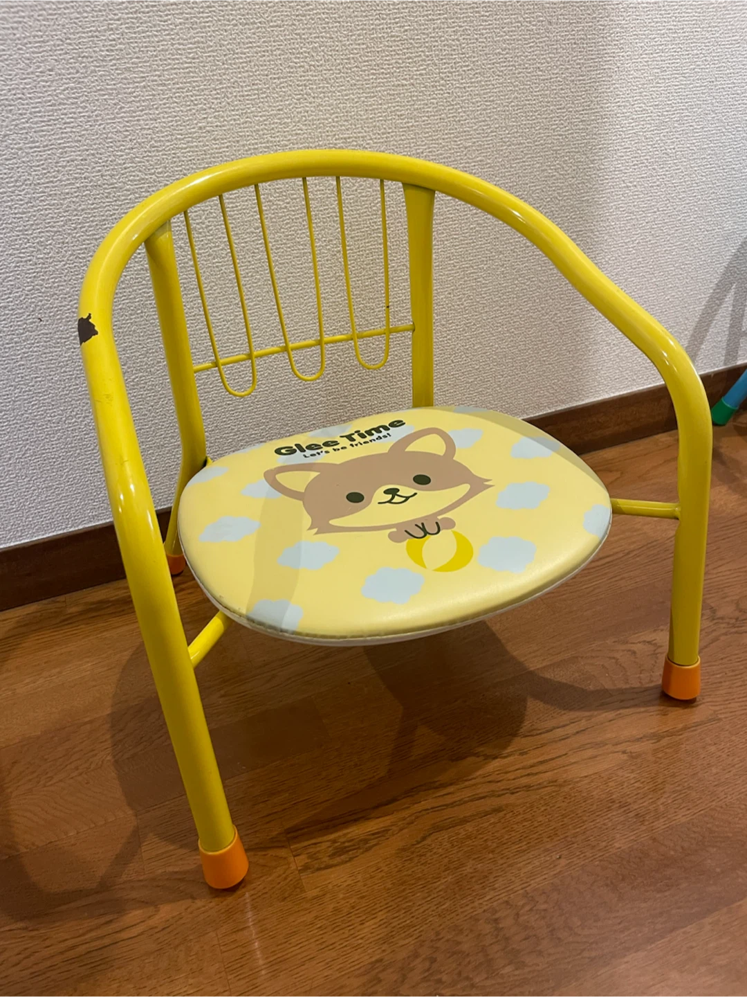 キッズ用パイプチェア イエロー