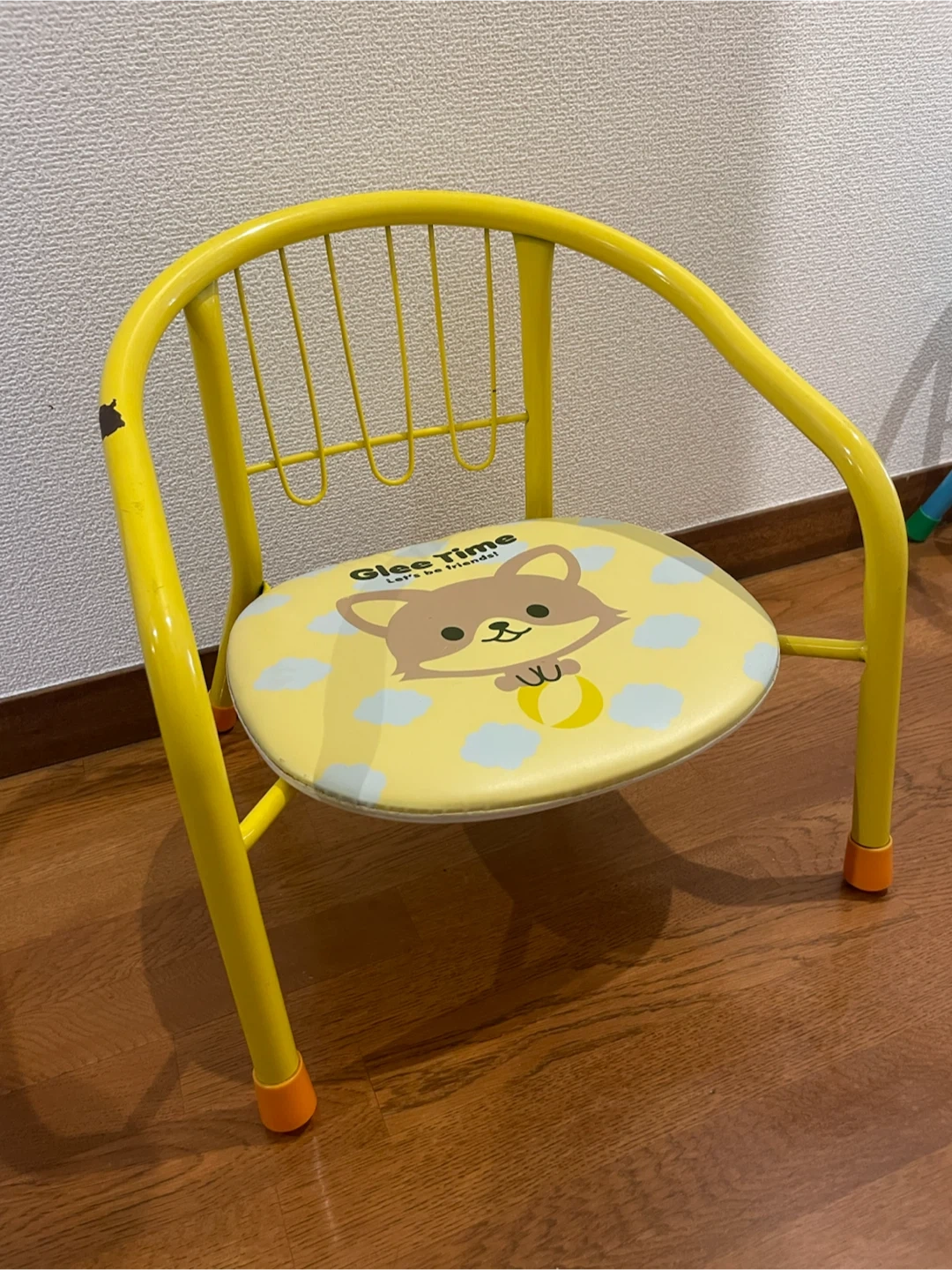 キッズ用パイプチェア イエロー