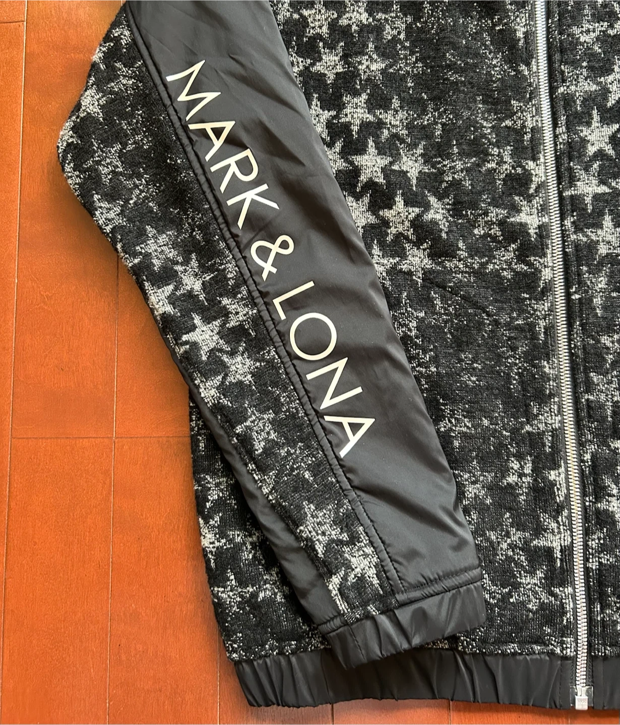 マークアンドロナMARK&LONAスカル星総柄ブルゾン (ブラック系)メンズLの写真3枚目