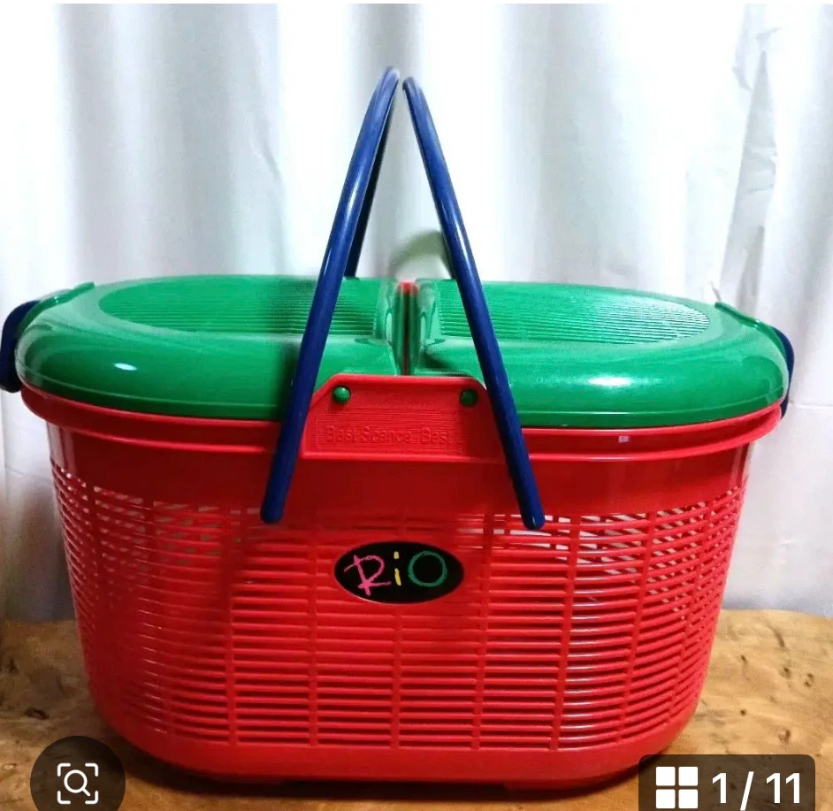 サンコープラスチック Rio バスケット 赤