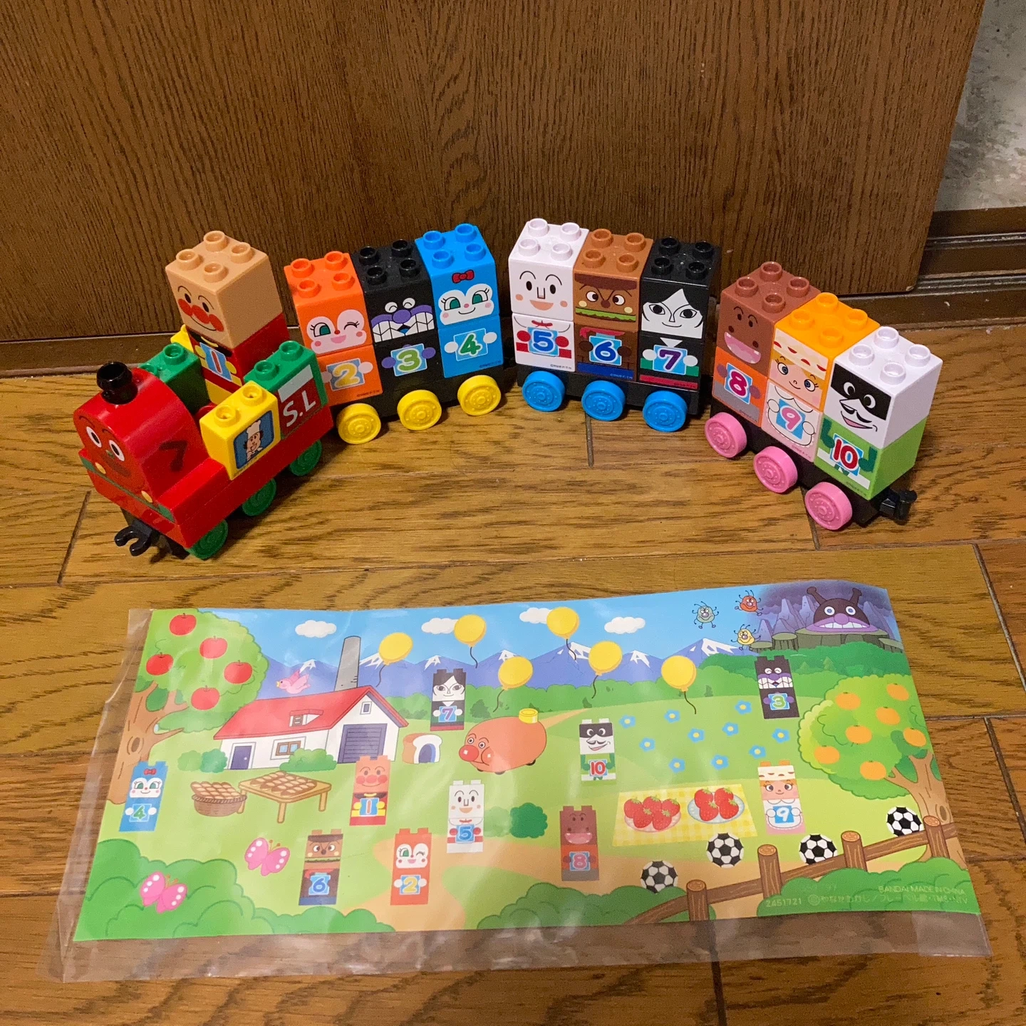 アンパンマン ブロックラボ おおきなパズル列車