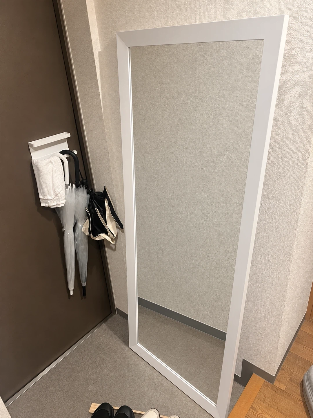 全身鏡 ホワイトフレーム