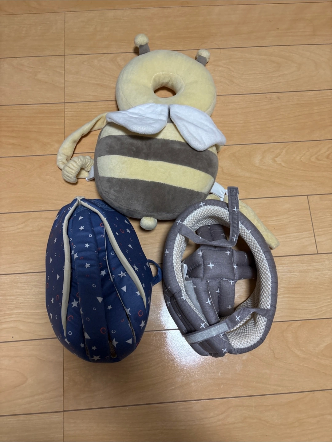 ベビー ヘッドガード 3点セットごっつん防止(ハチ・ヘルメット型)