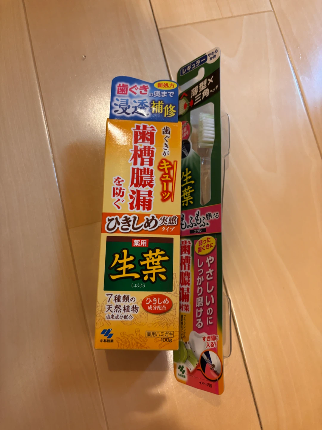 歯磨き粉　歯ブラシセット