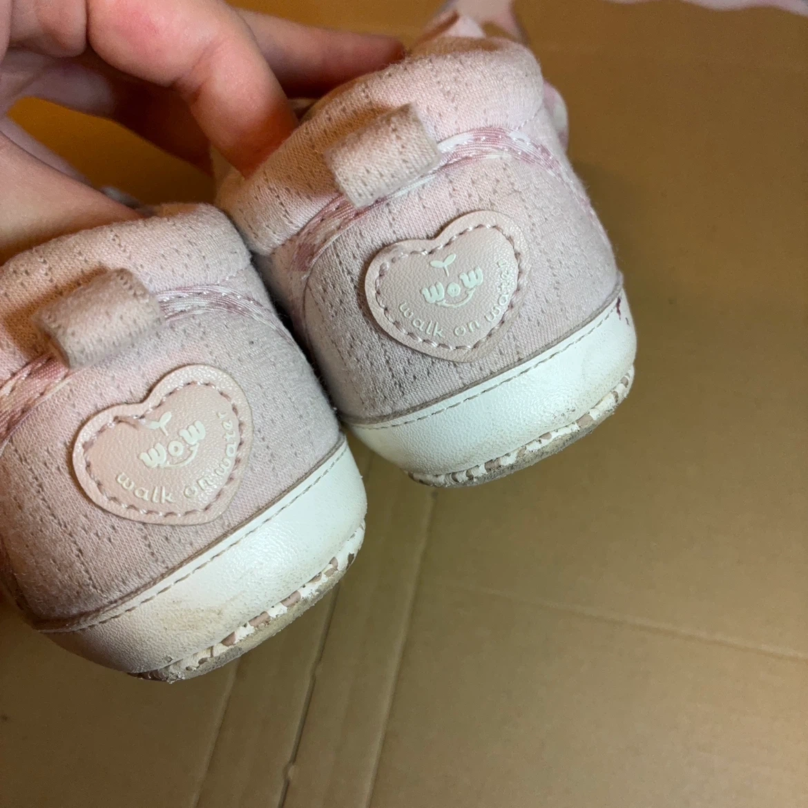 11.5cm ベビーシューズ ピンクの写真2枚目