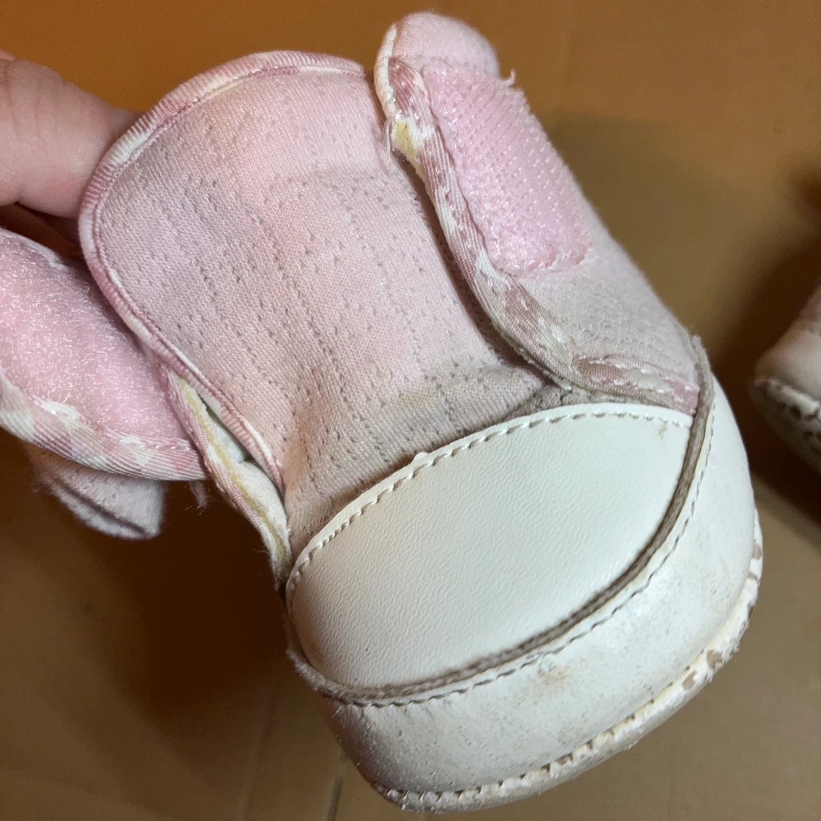 11.5cm ベビーシューズ ピンクの写真4枚目