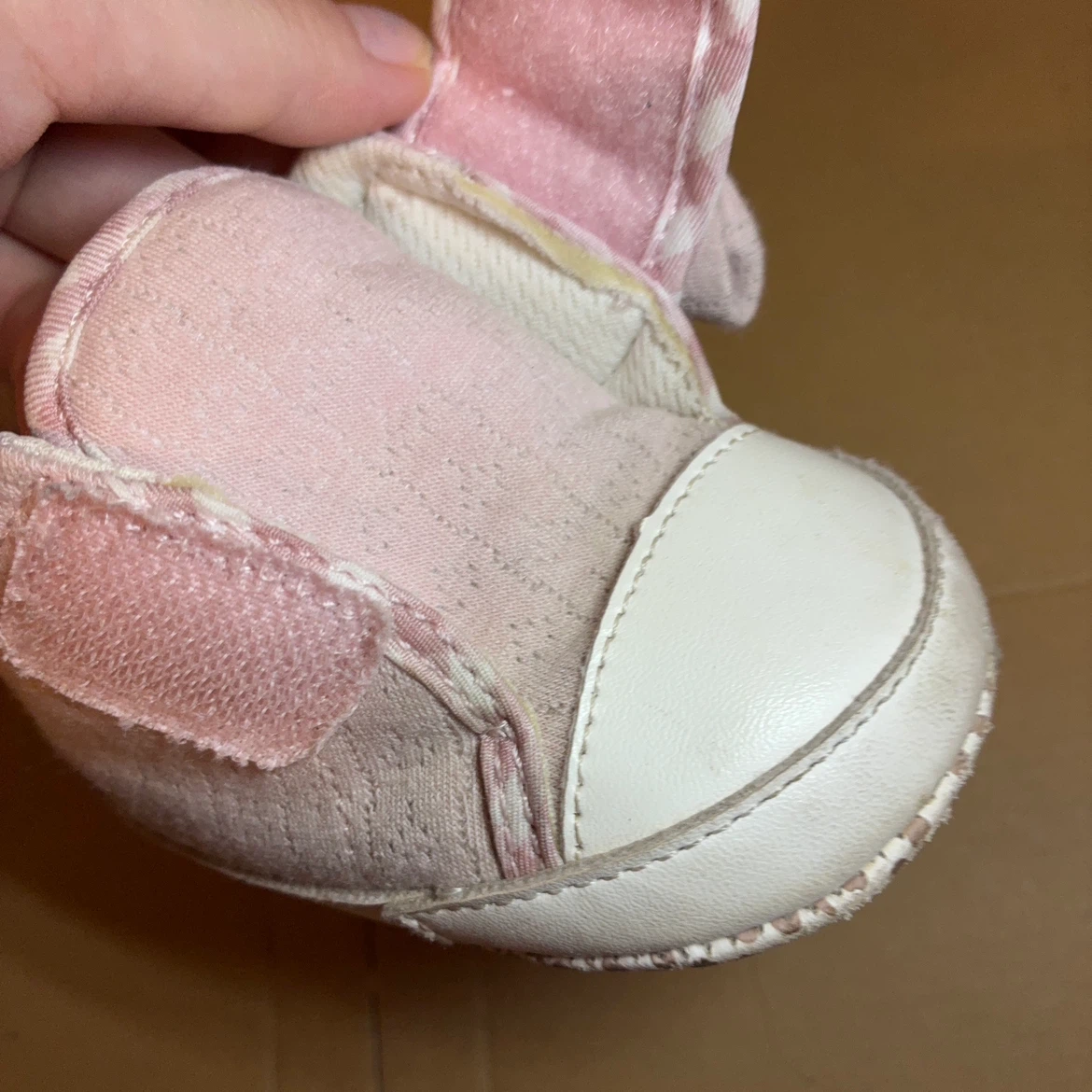 11.5cm ベビーシューズ ピンクの写真5枚目