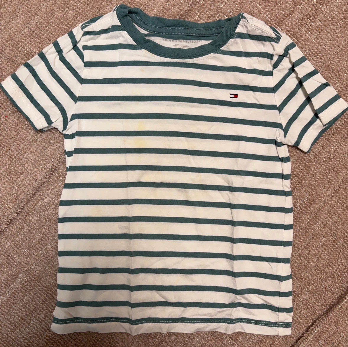 トミーヒルフィガー ボーダーTシャツ XS(4-5)