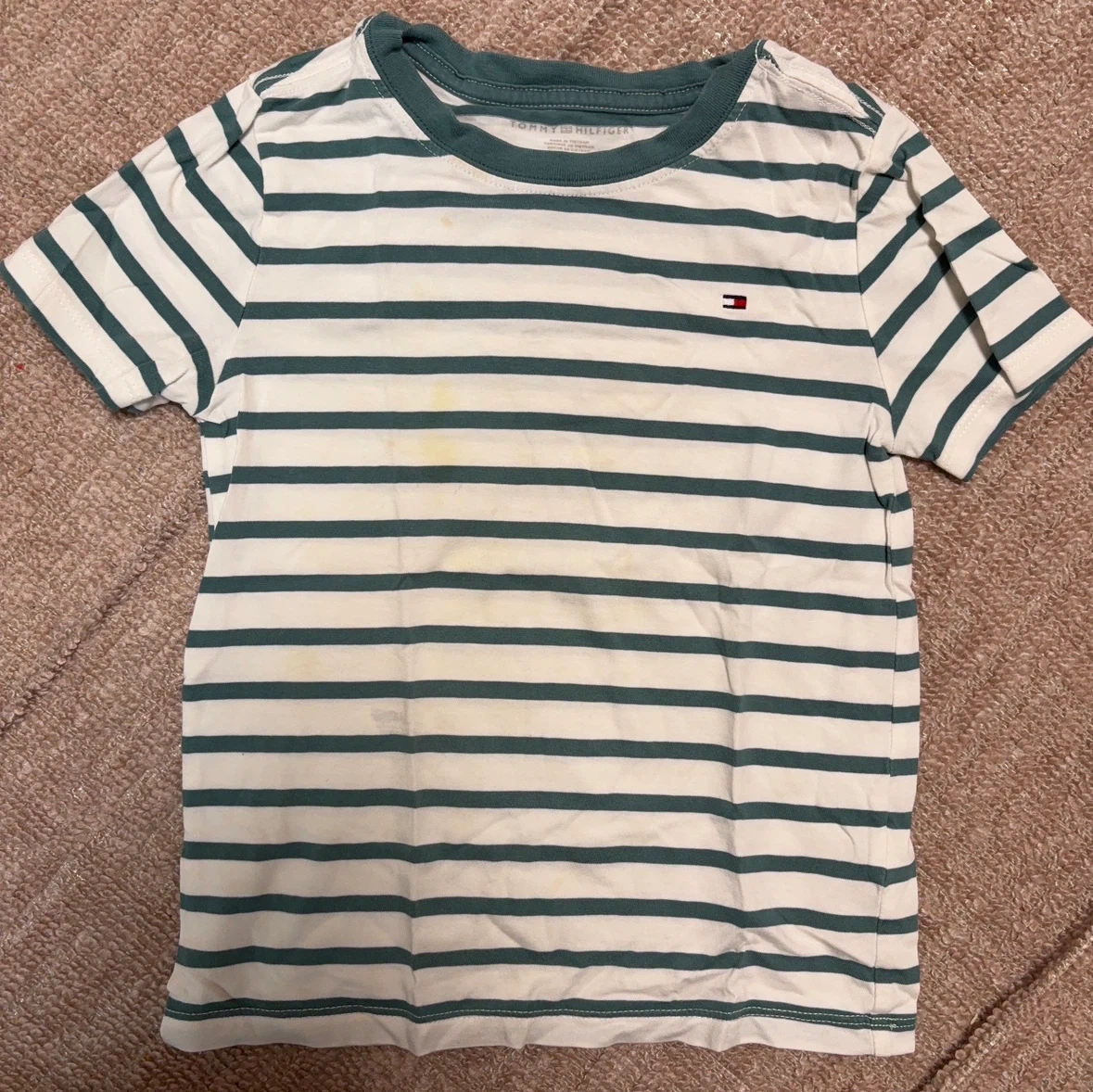 トミーヒルフィガー ボーダーTシャツ XS(4-5)